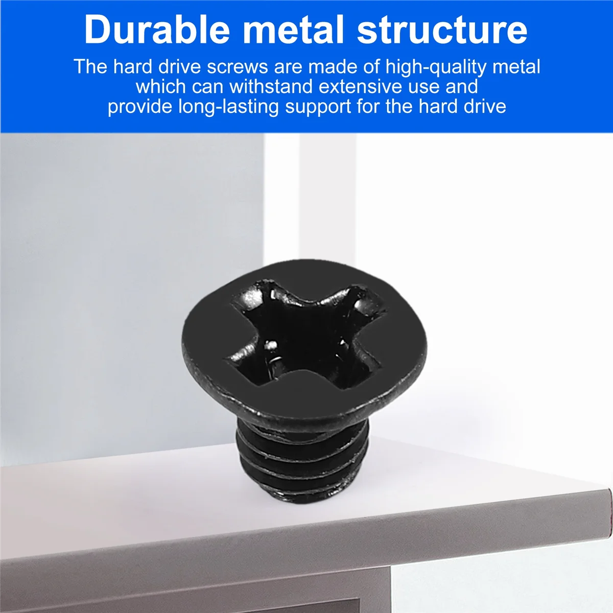 50 tornillos M3x4mm de repuesto negros para disco duro de portátil