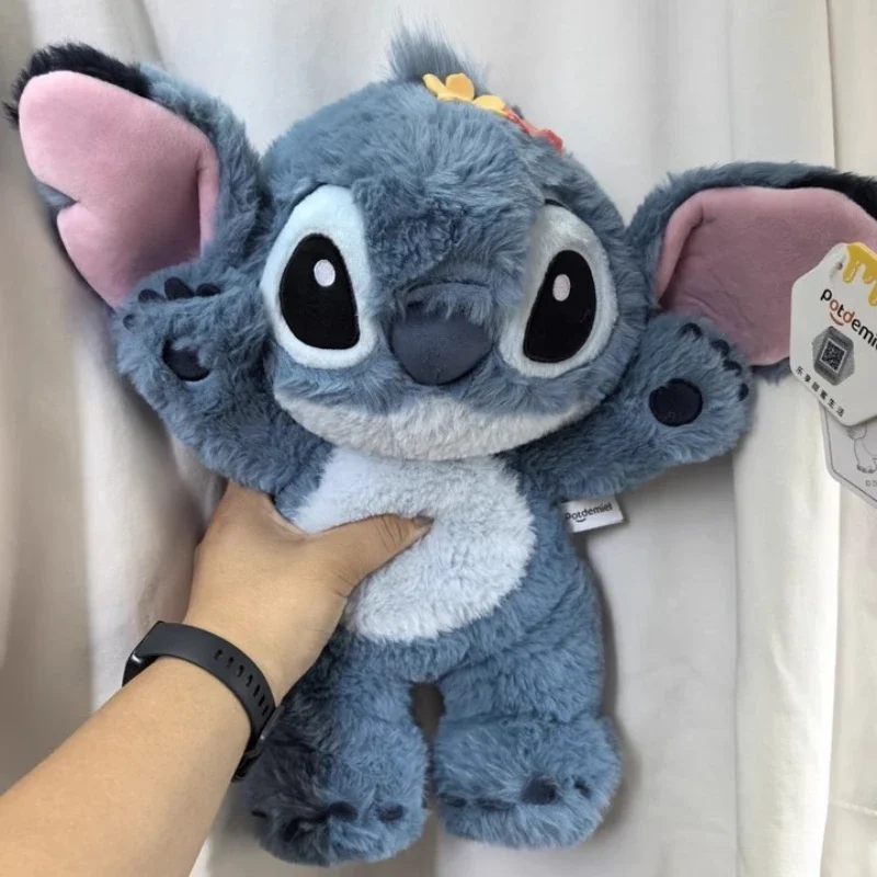 

Мягкая плюшевая игрушка в стиле аниме Blue Stitch, мягкая кукла, украшение для комнаты, диванная подушка, подушка для спины, детский подарок на день рождения