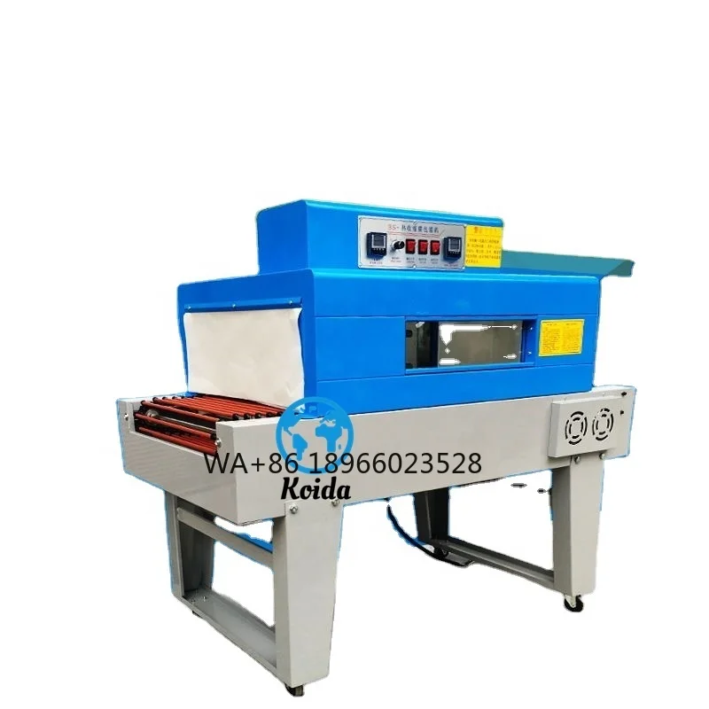 

Semi-Automatic Heat Shrink Packaging Machine for Food Beverage Wood PLC Parts Using PVC POF PP Transparent Plastic Film Paper