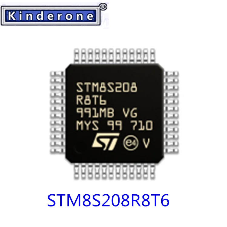 1-100PCS STM8S208 R8T6 STM8S208R8T6 STM 8S208R8T6 STM8 S208R8T6 STM8S 208R8T6  ST E4 QFP-64 100%New CN(Origin) electronics