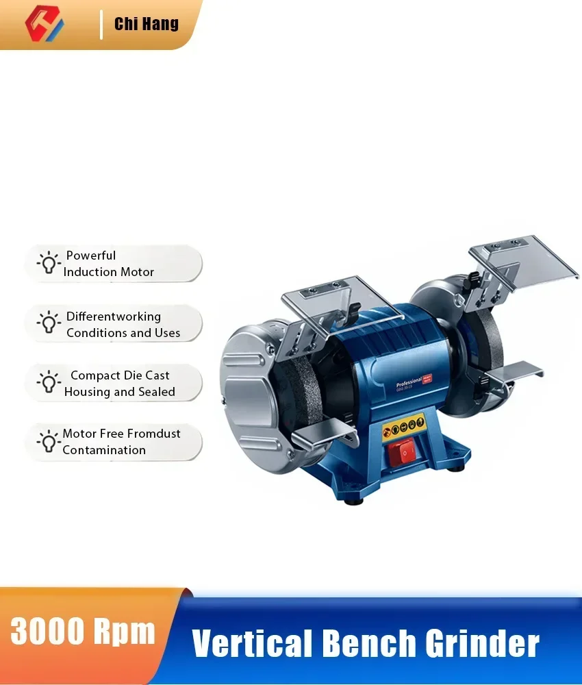 

Electric Grinder GBG35-15 GBG60-20 Vertical Bench Grinder Table Mill Metal Sharpener