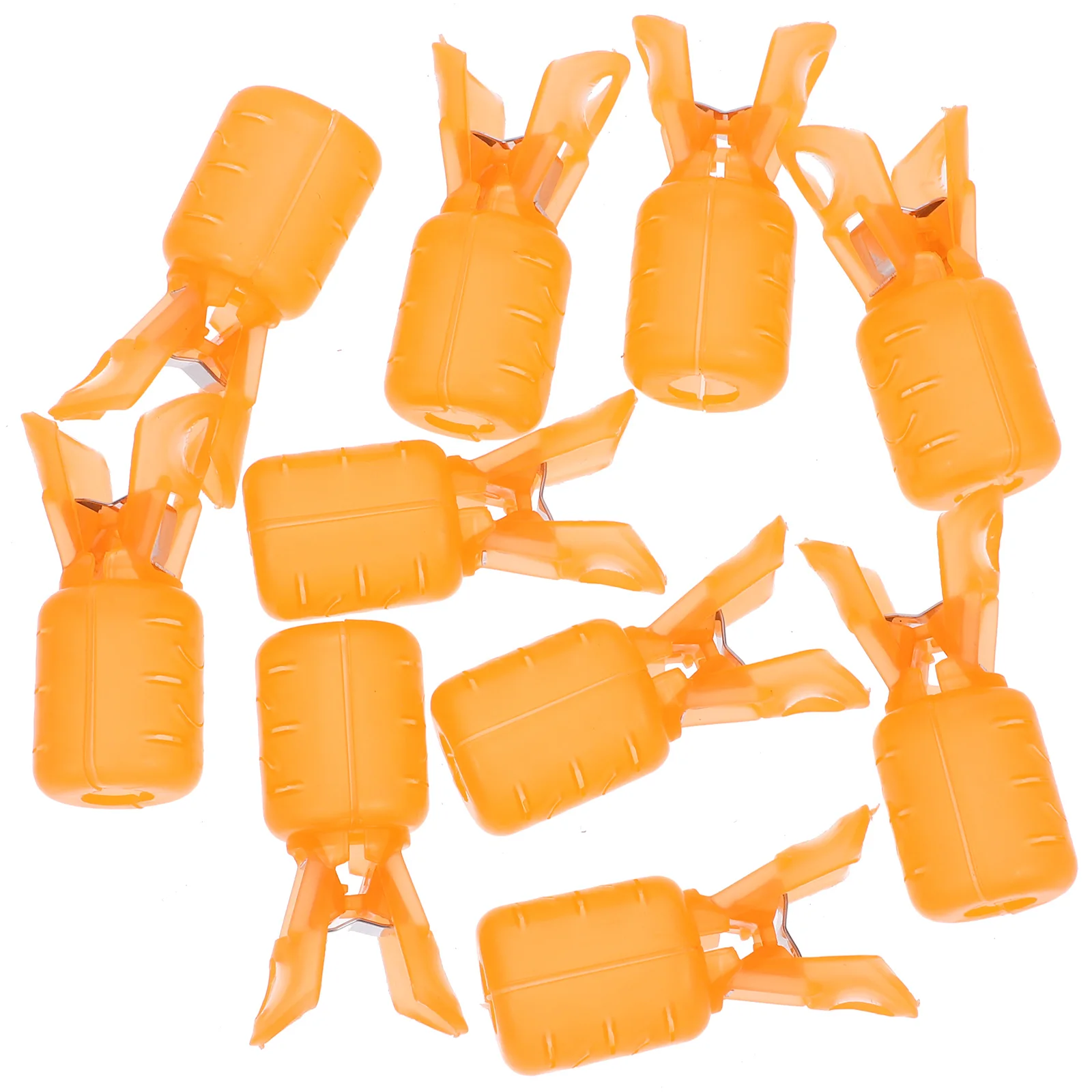 

10pcs Squid Protective Cover Anti-scratch Durable Fishing Protective Hook Bonnet Guard 001 Orange Small Size Hook Covers
