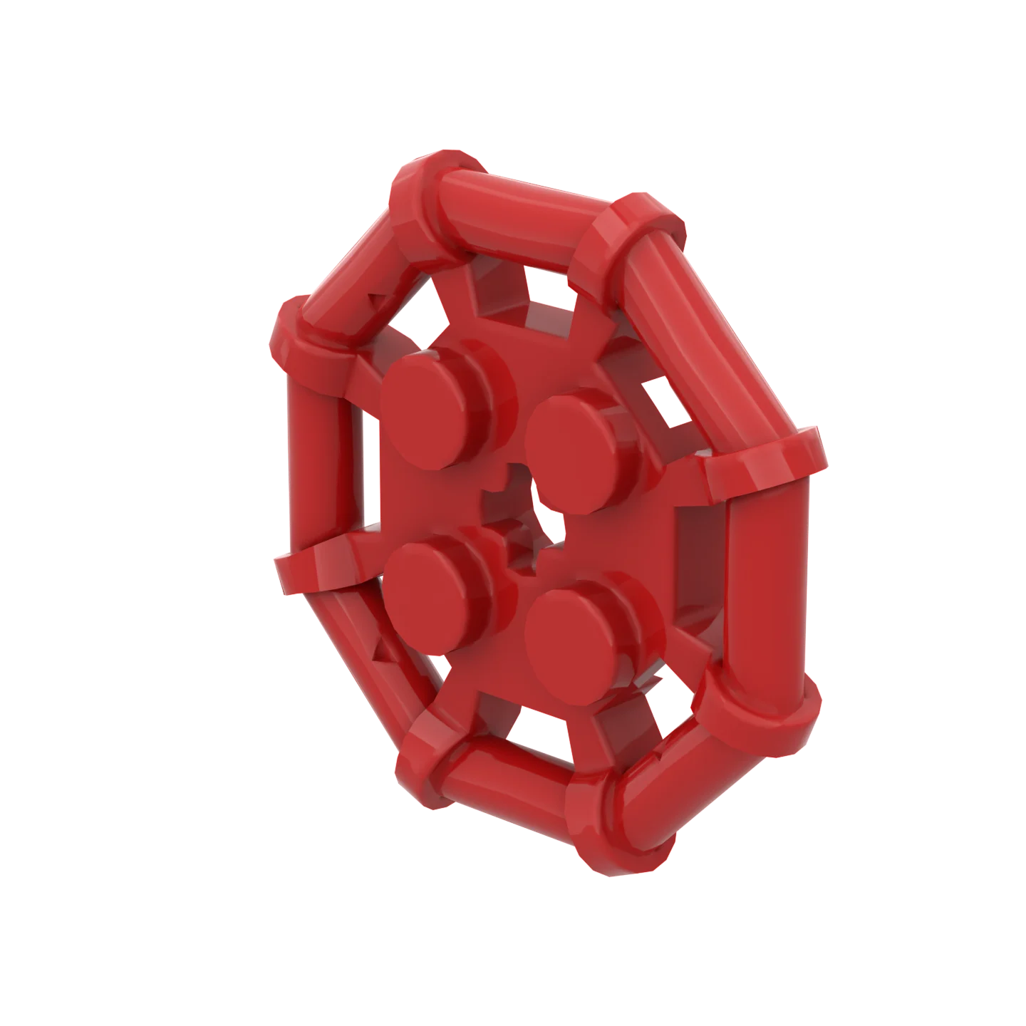 10 pz 75937 Piastra Mattoni Speciali 2x2 con Telaio Bar Parti Ottagonali Rinforzati Borchie Completamente Rotonde Building Block Regalo FAI DA TE