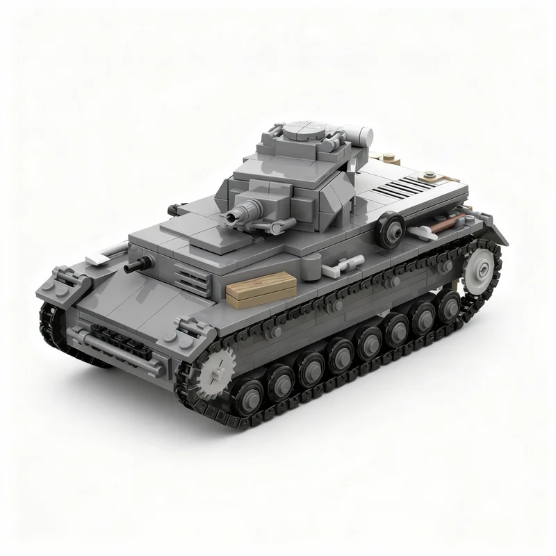 

NEW 578PCS MOC Creative Model Panzer Iv Ausf F Custom Building Blocks Architecture DIY Assembly Display Gift Collectible Set Set