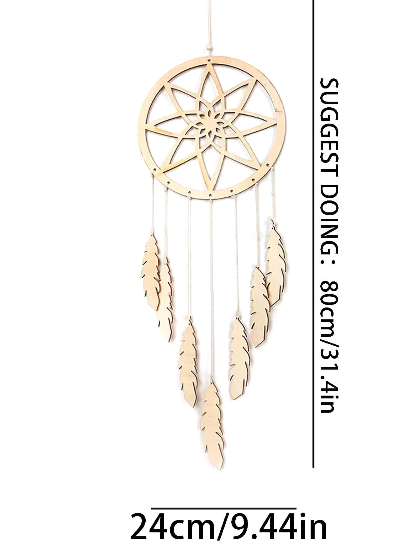 Wooden crafts creative tassel Dreamcatcher Wooden pendant milk tea shop coffee shop decorative pendant