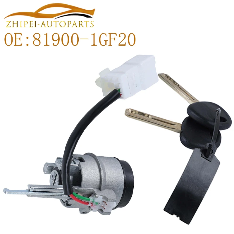 Zündschloss-Kits 81900-1GF20 Zündschlosszylinder mit 2 Schlüsseln Auto 819001GF20 Für Kia Rio Rio5 2010-2011 – Detail 1