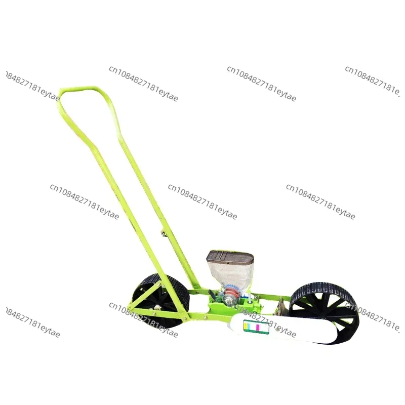 

Hot Sale Hand Push Type Vegetable Planter Small Multifunctional Single Row Ditching Planter For Vegetable Pellet Seed