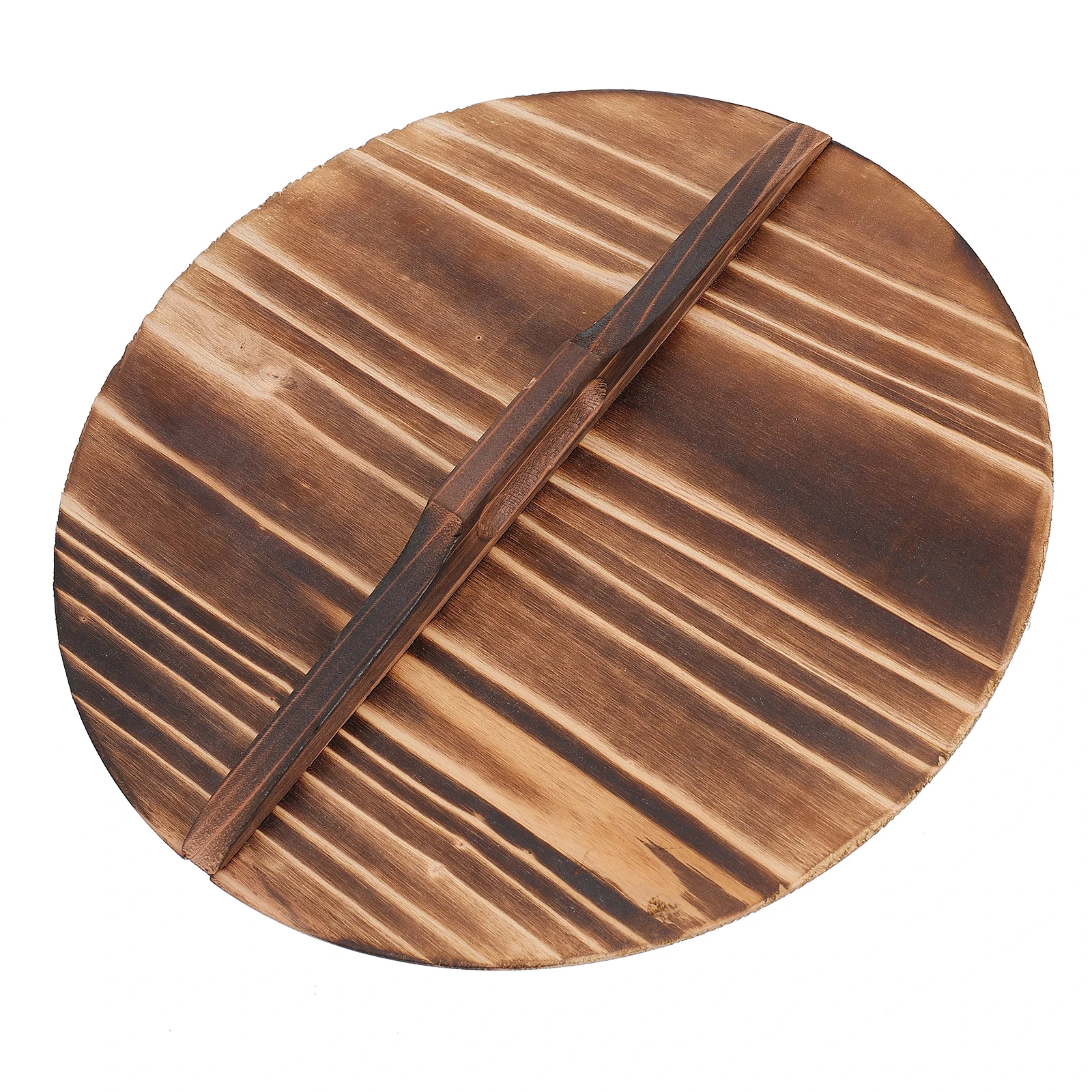 

Carbonized Wooden Pot Lid Protective Covers Frying Pan Replacement Kitchenware Waterproof Corrosion Resistant Smooth Eco