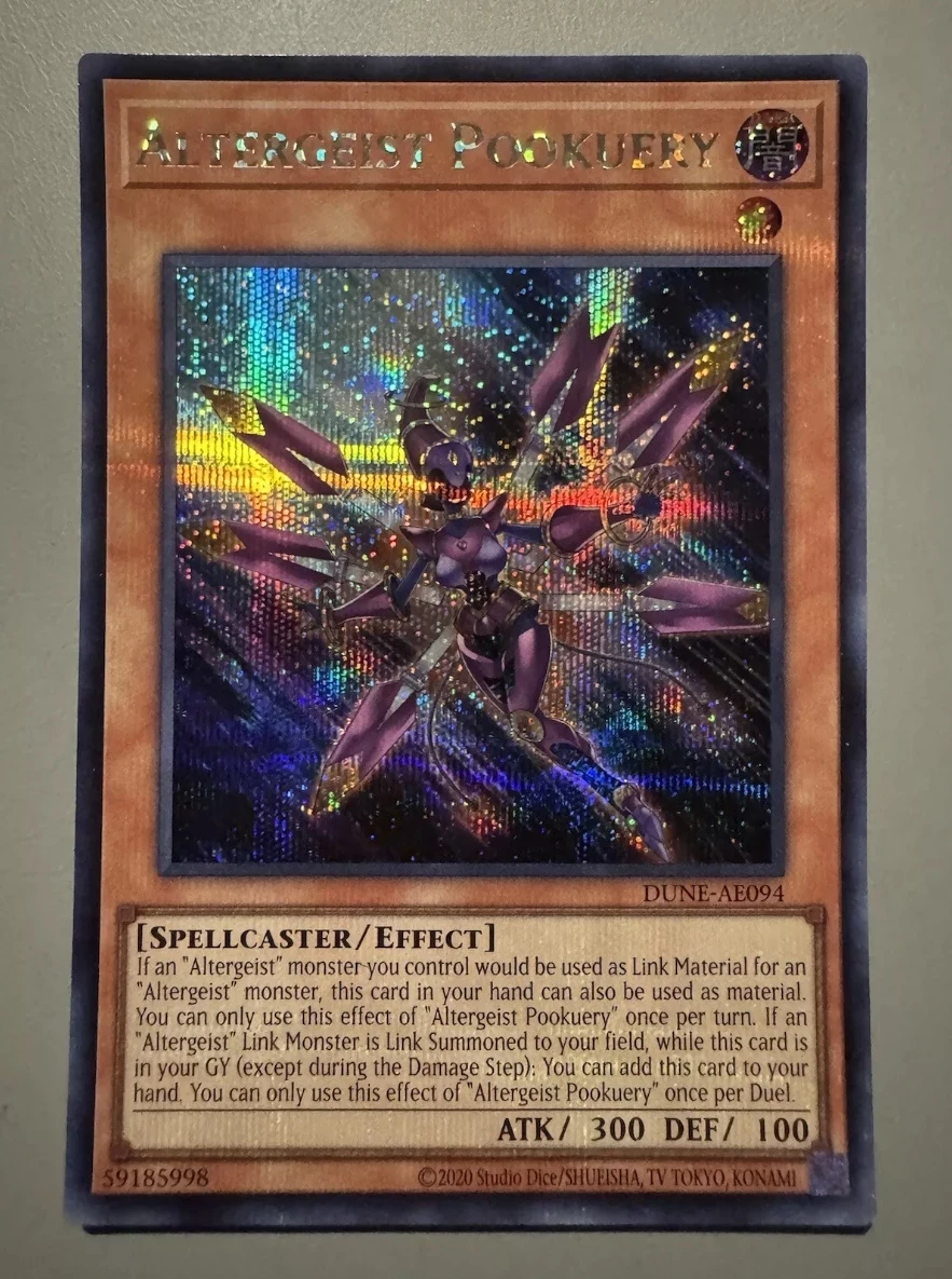 

Yugioh KONAMI Duel Monsters DUNE-AE094 Altergeist Pookuery Secret Rare Asian English Collection Mint Card