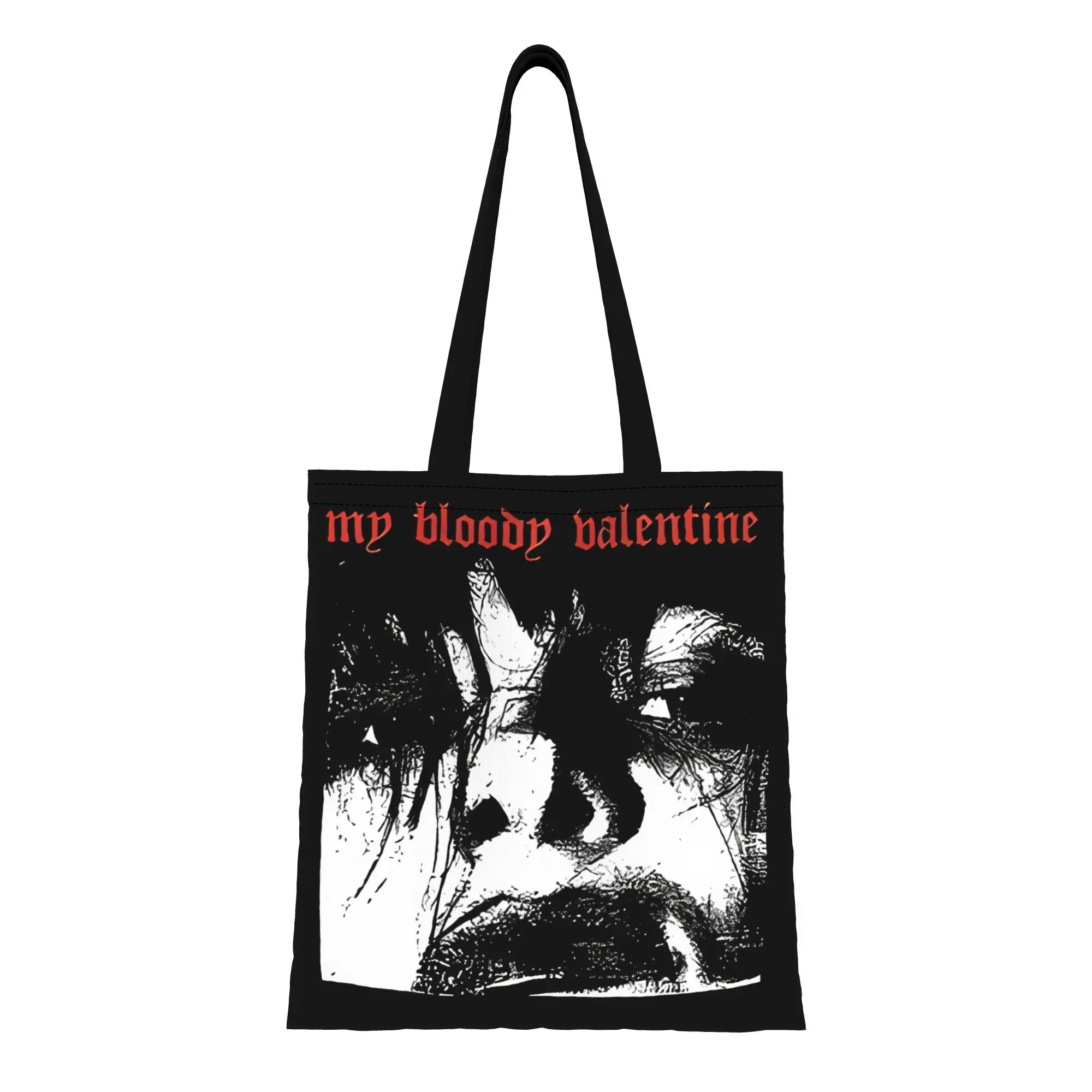 

Футболка My Bloody Valentine, винтажная холщовая сумка-тоут Mbv Fan, идеально подходит для покупок, путешествий, активного отдыха, прочная сумка через плечо