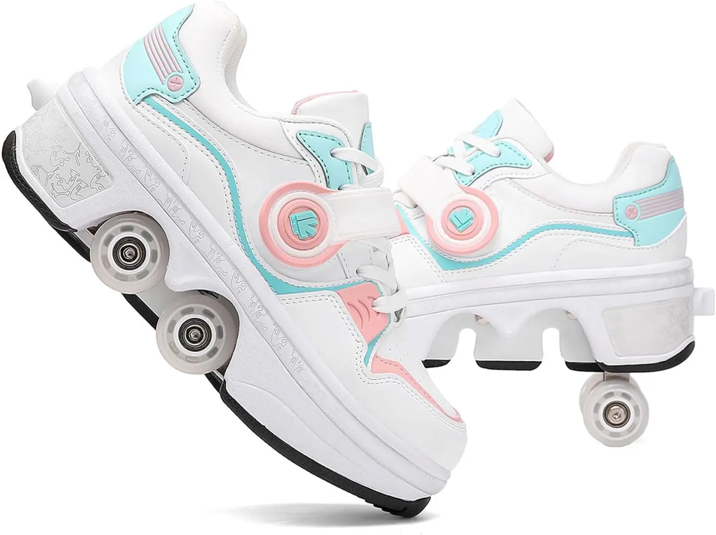 

Женские роликовые коньки с регулируемыми колесами для использования в помещении и на улице