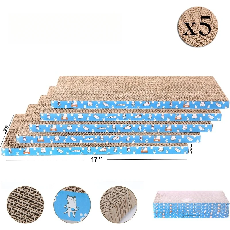 

Cat scratch cardboard, durable and recyclable cardboard, suitable for cats to rest, grind their teeth, and play with