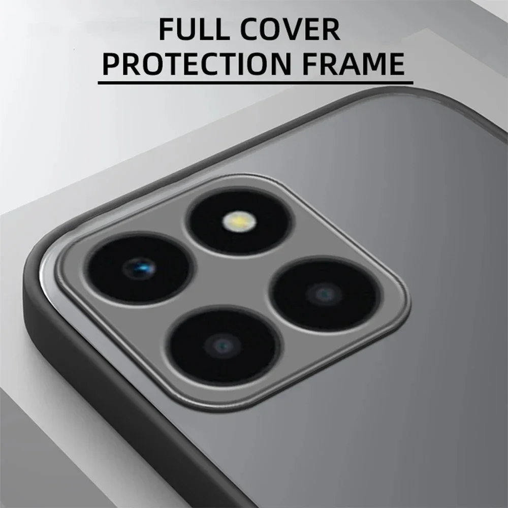 Matte durchscheinende Hartschale für Huawei Honor X8 X9B X9A X6S X6 X8b X8a X6a X6 70 90 Lite, stoßfeste Silikon-Rückseite – Detail 7