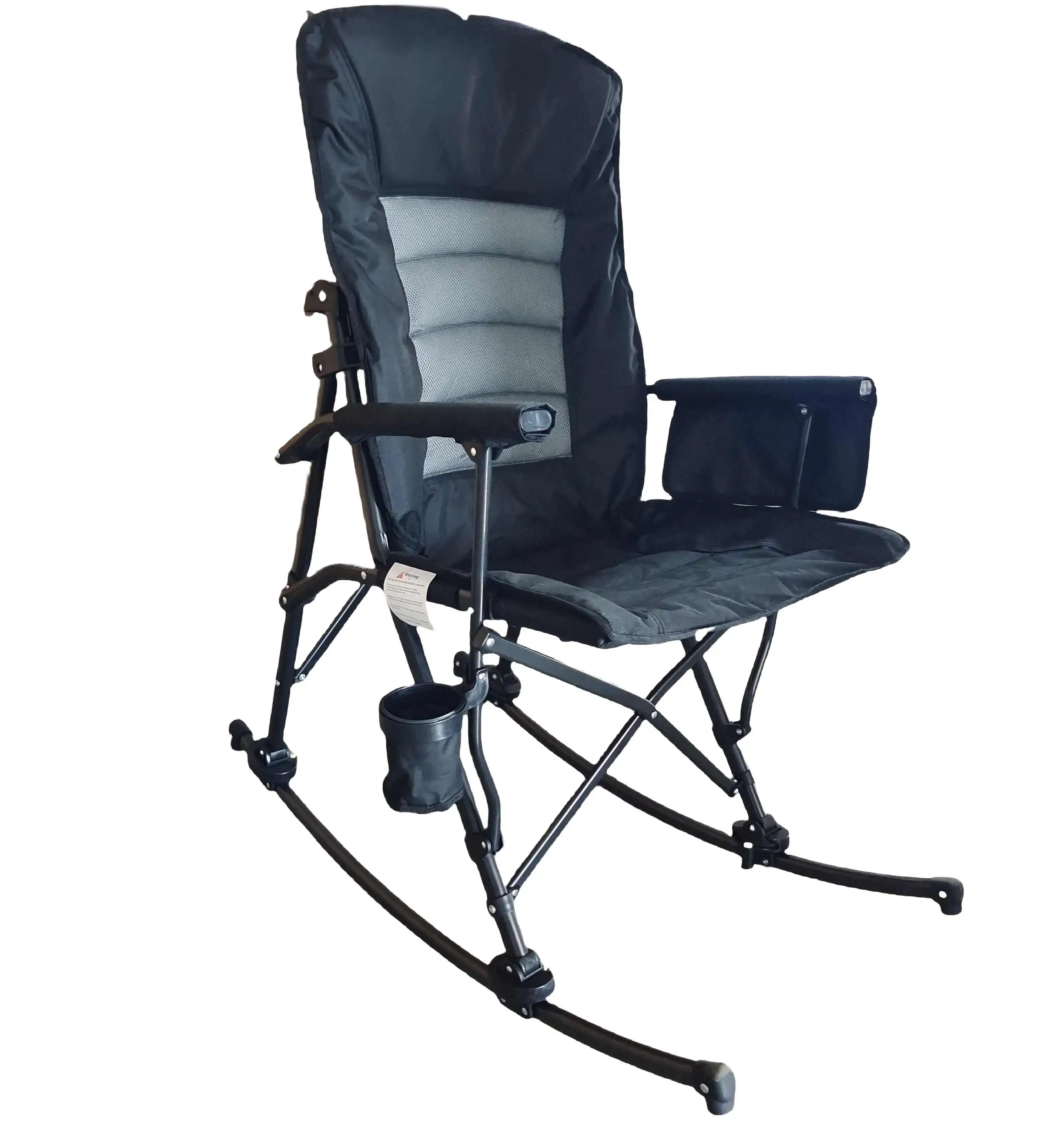 xx-Durable Custom Logo Outdoor Beach Camping Rocking Chair Modern Folding Fishing Picnic Camping Oxford Cloth Chair*