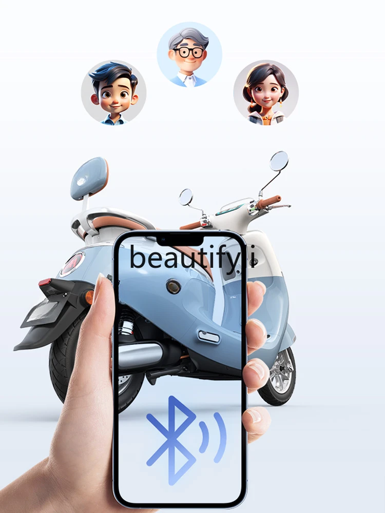 Motocicleta eléctrica inteligente de alta potencia para hombre y mujer, moto ligera de cinco colores, a la moda, novedad de 2024