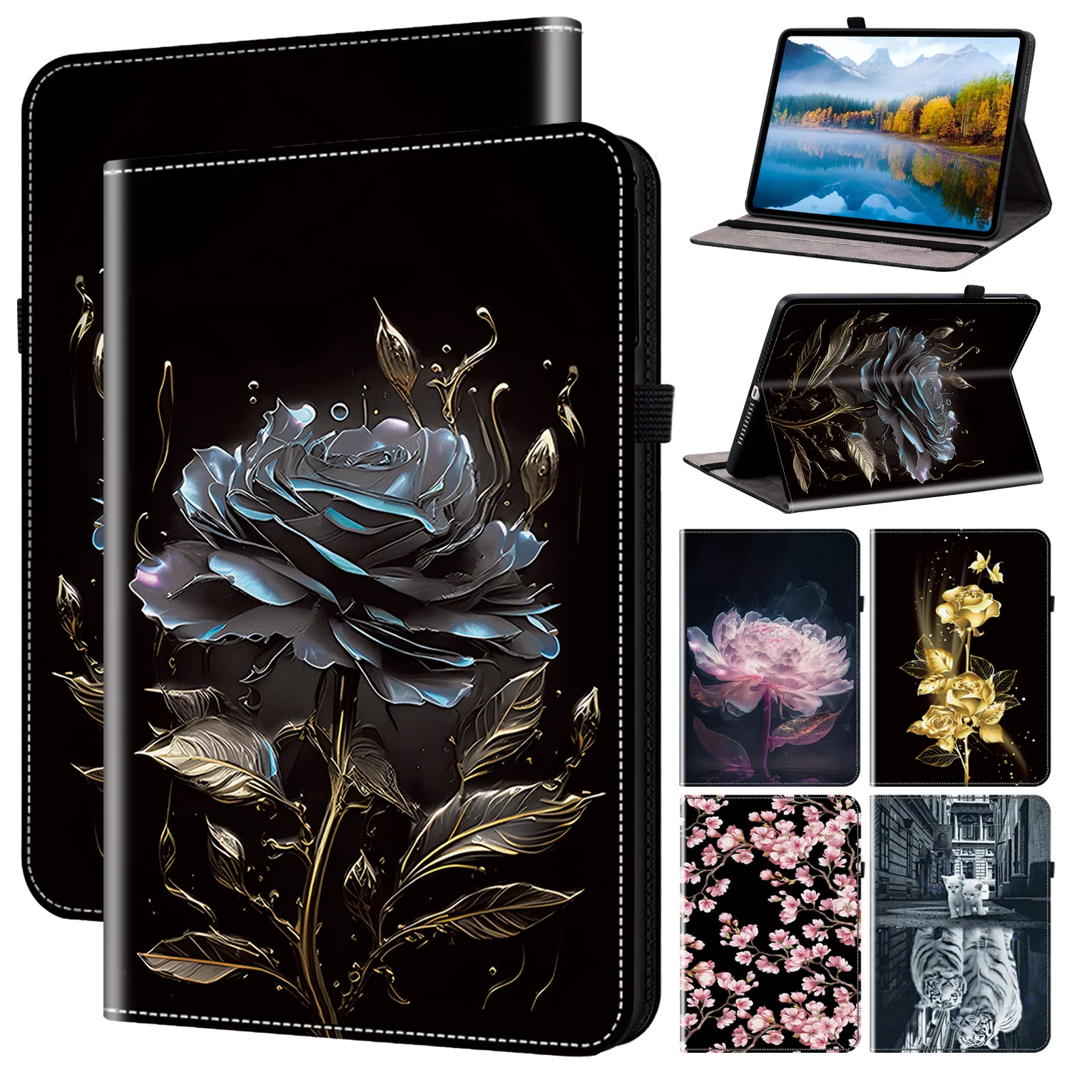 Leather Case For Samsung Galaxy Tab S10 FE+13.1 Tab S10 Lite S11 S9 11