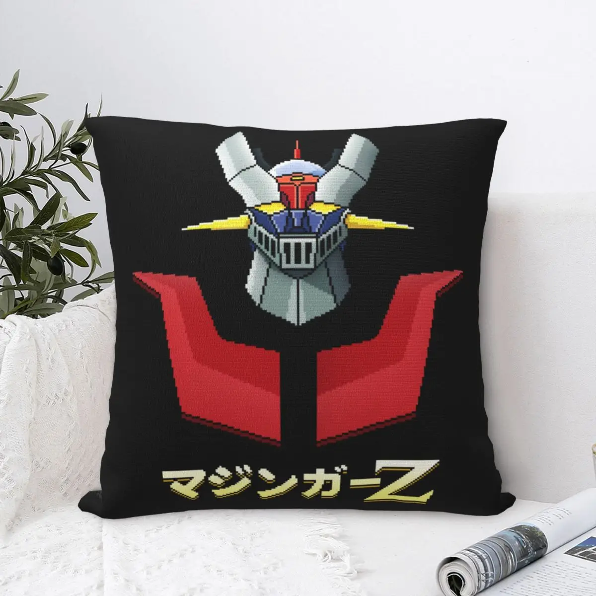 Actarus Mazinger Z Manga Pillowcase Polyester Cushion Cover Gift Robot Goldorak Grendizer Throw Pillow Case Cover Home 40*40cm