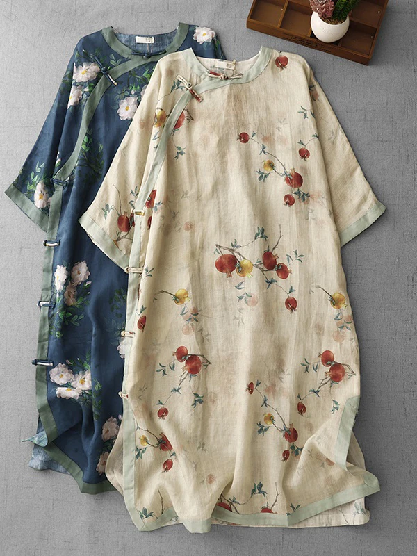 

Новая китайская женская летняя винтажная льняная блузка с асимметричным воротником на пуговицах, средней длины, из хлопка и льна