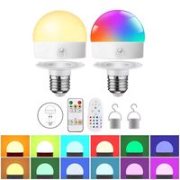 LED Light Bulb Rechargeable E27 USB 5V Magnetic attraction RC Dimmable Camping Equipment Party For home LED Lamp Room Ampoules