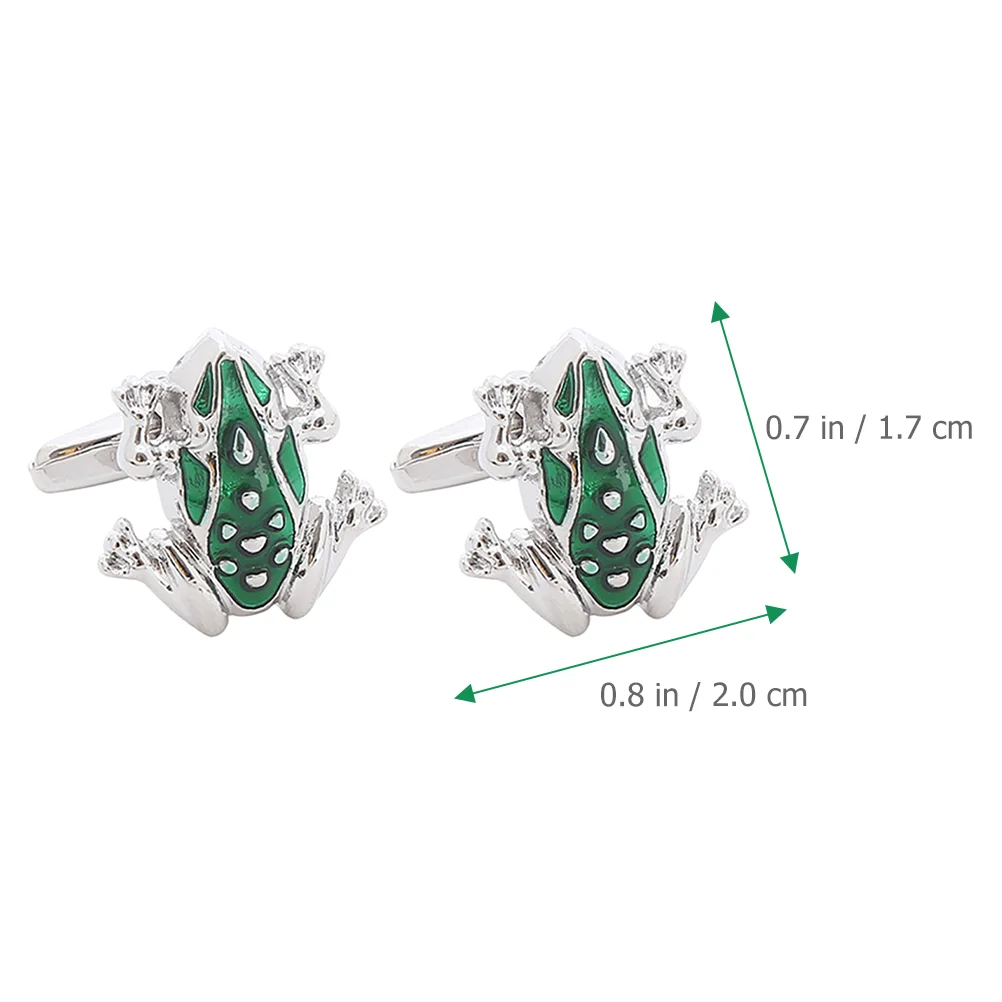 Frog Cufflinks Grandfather Gift Christmas for Men Unique Dad Gifts Alloy Personalized Men's Mens