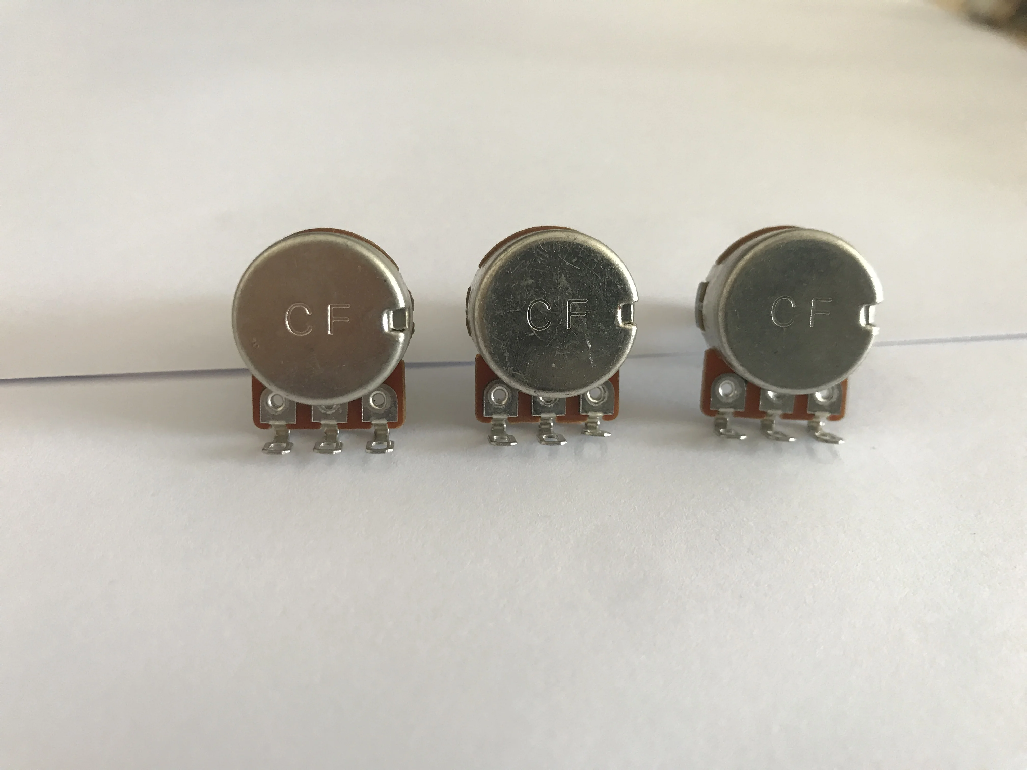 CF Mini Potentiometers Pots Long Split Shaft A500K B500K Volume & Tone for Electric Guitars and Bass