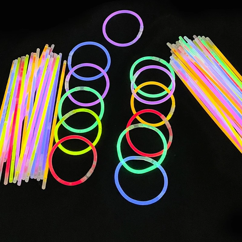 25/50/100PCS Glow Stick Creative Night Fluorescence Sticks Photograph Handheld Decoration Cheer Props for Stage Show Concert ZYF view 2