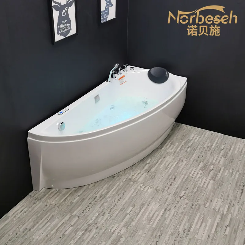 Fabricante al por mayor bañera de apartamento pequeño baño doméstico acrílico independiente surf Jacuzzi 1,3-1 metros