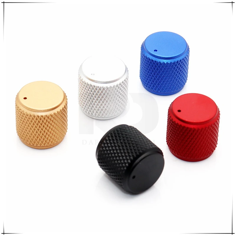 1PCS 15.5×15mm Precision machining knurl Aluminum Alloy Knob Potentiometer Knob Volume Audio Adjustment Knob cap round hole 6mm