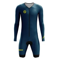 Righttrack Sport Men's Cycling Skinsuit Performance Long Sleeve Quick Dry Uv Protection Speedsuit Trisuit Road Bike Mtb Clothing