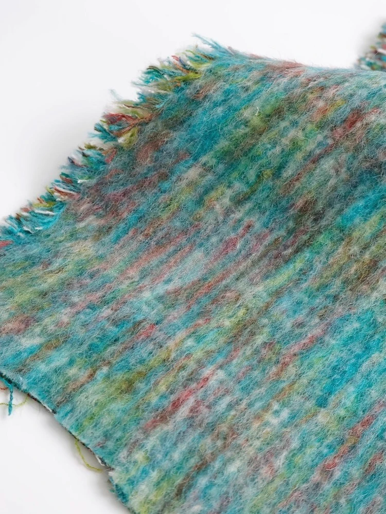 Double Sided Long Smooth Wool Fabric for Coat Windbreaker Fabrics Clothing Cloth Diy By The Meter Sewing Material