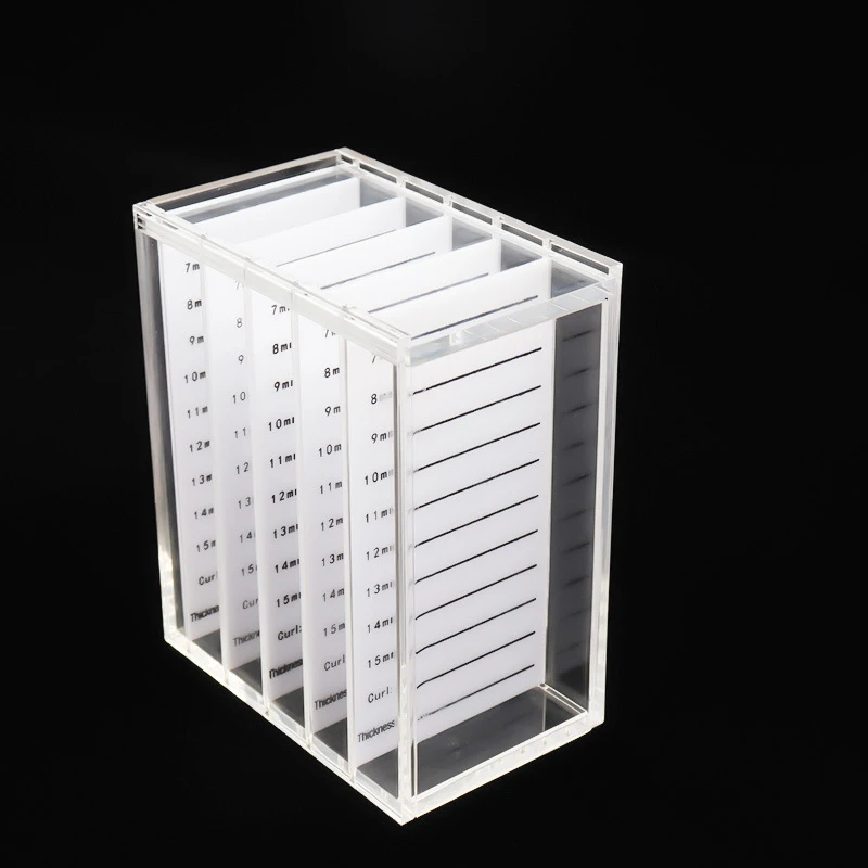 5 Layers Clear Eyelash Storage Box Makeup Organizer False Eyelashes Glue Pallet Holders 5 Layers Clear Portable Accessories