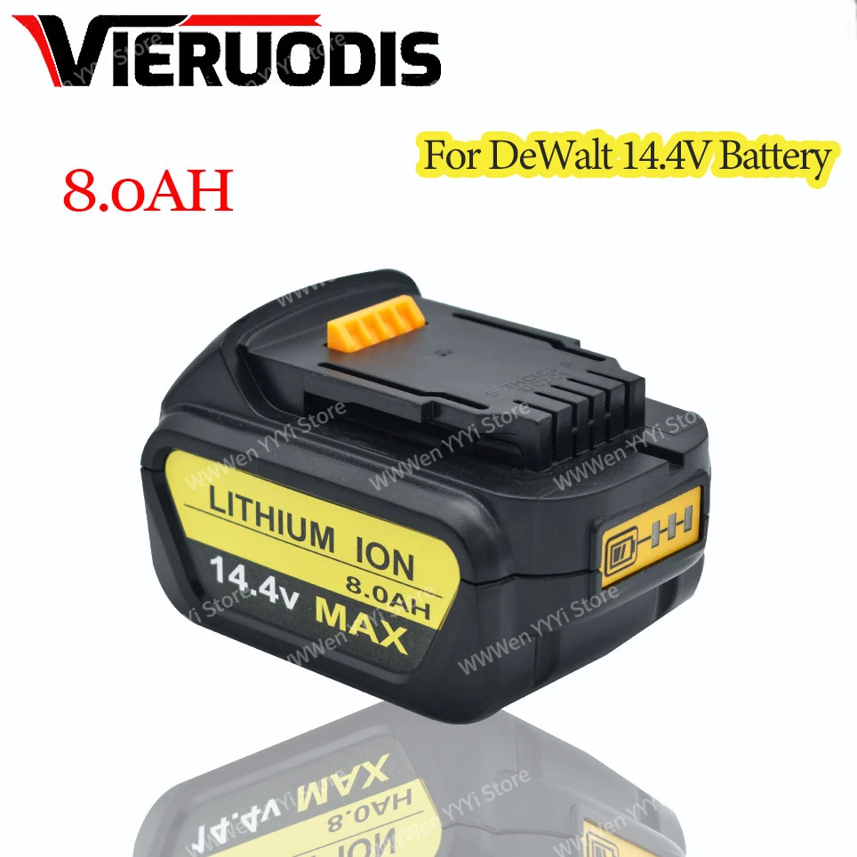 8.0AH for Dewalt 14.4V power tools battery DCB141 DCB142 DCD735L2 DCF835C2 DCF835L2 DCL030 DCB140 lithium-ion battery