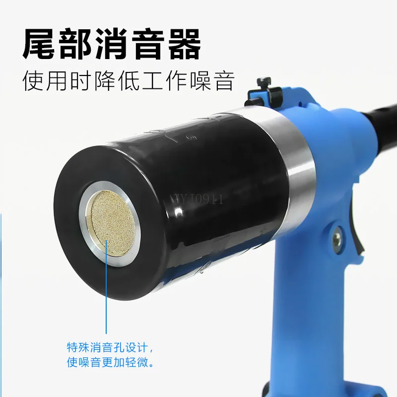 Pistola pneumatica per dadi rivettanti Tappo automatico Pistola idraulica in acciaio inossidabile Pistola rivettatrice pneumatica Strumento speciale