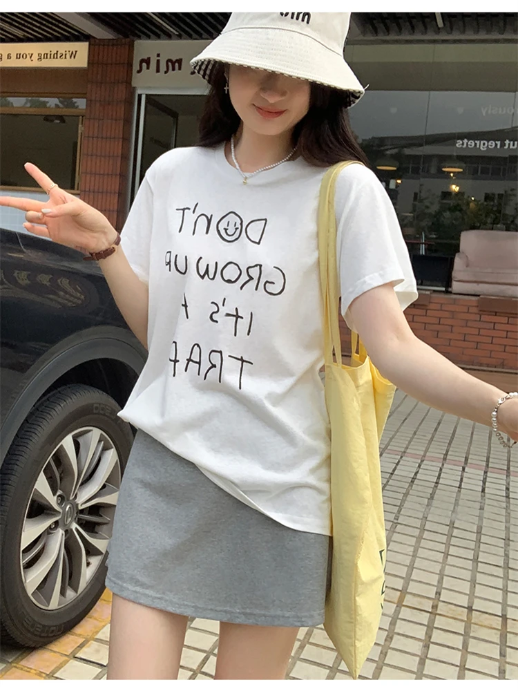 

Summer Women T Shirt T-Shirt Woman Clothes Tops Tshirt Female Crop Top Tees Y2k Para Mujer Ropa De Mujer Roupas Feminina Traf