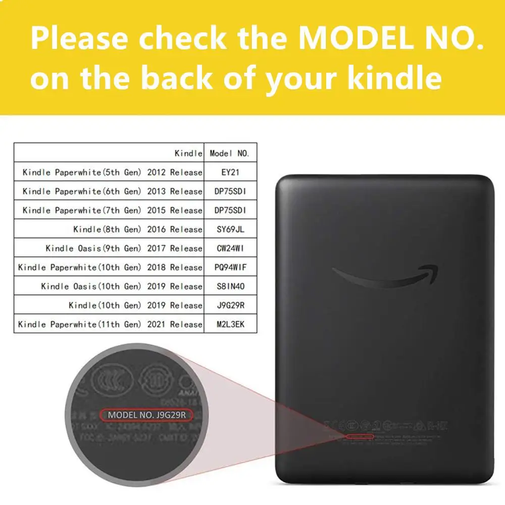 Funda Kindle totalmente nueva 2019 para Funda Kindle de 6 pulgadas para 2021 Paperwhite 5 11. a generación M2L3EK