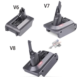 MT18V6 Battery Converter Adapter for Makita 18V Li-ion Battery Convert To For Dyson V6 V7 V8 SV04 SV03 DC59 DC58 DC62 SV09 SV05
