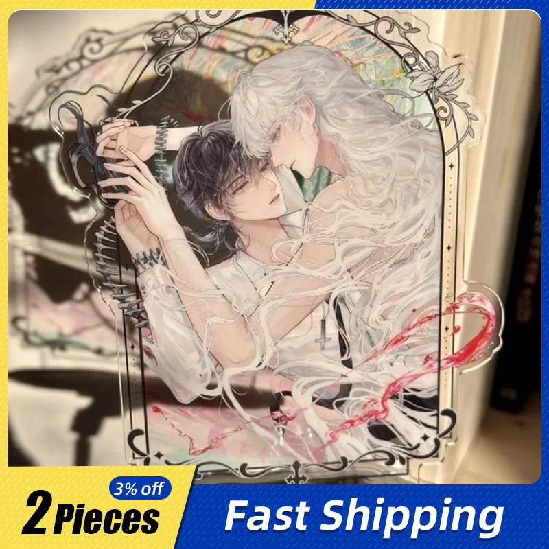 

10cm/3.93in Acrylic Standing Plates I'm A God in A Horror Game Anime Figures Peripherals Ornaments Toys Collectible Display Gift