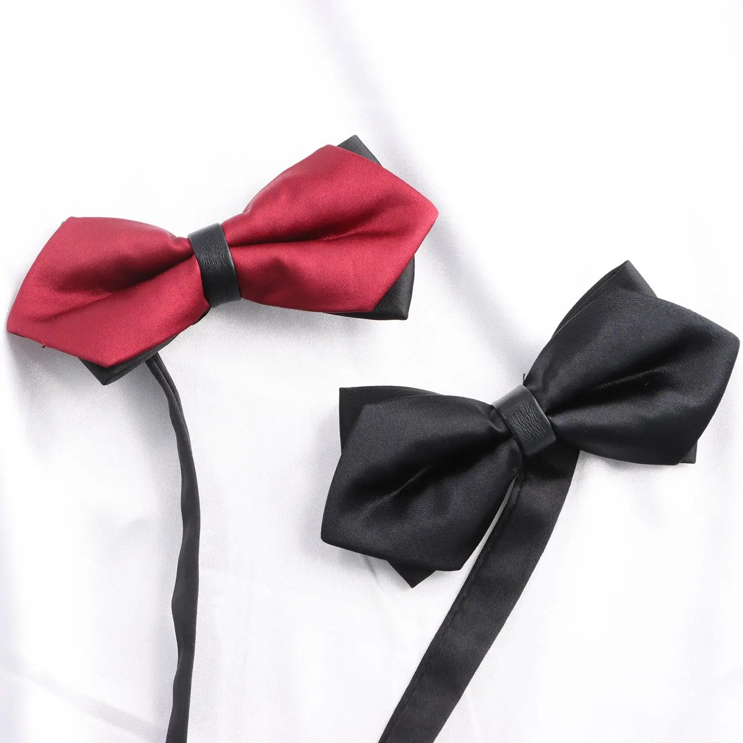 

Men Fashion Tuxedo Bow Tie Solid Color High Quality Butterfly Knot Red Black Bowtie for Wedding Party Business Gifts Ties