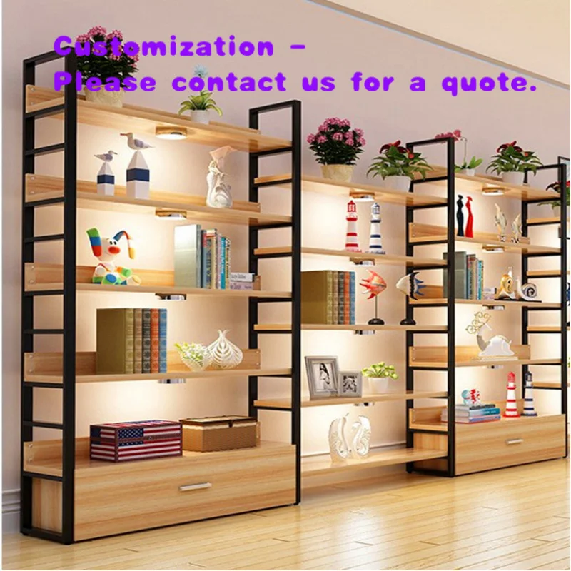 

custom.Wood 5-Layer Modern Display Shelf Supermarket Convenience Store Shoe Store Mall Use Display Racks Retailer Display Ca