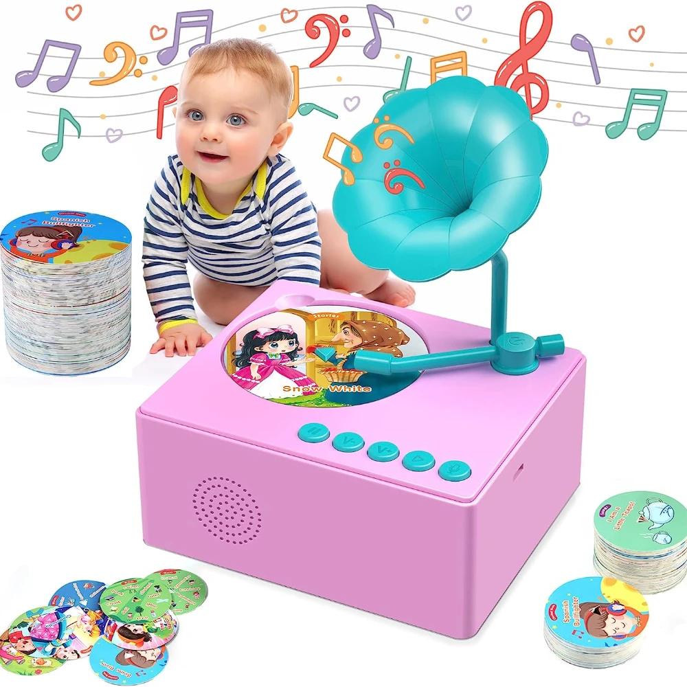 Puzzle pour enfants, musique endormie pour bébés, phonographe de la petite enfance, Machine d'apprentissage des langues, cadeaux d'anniversaire pour enfants
