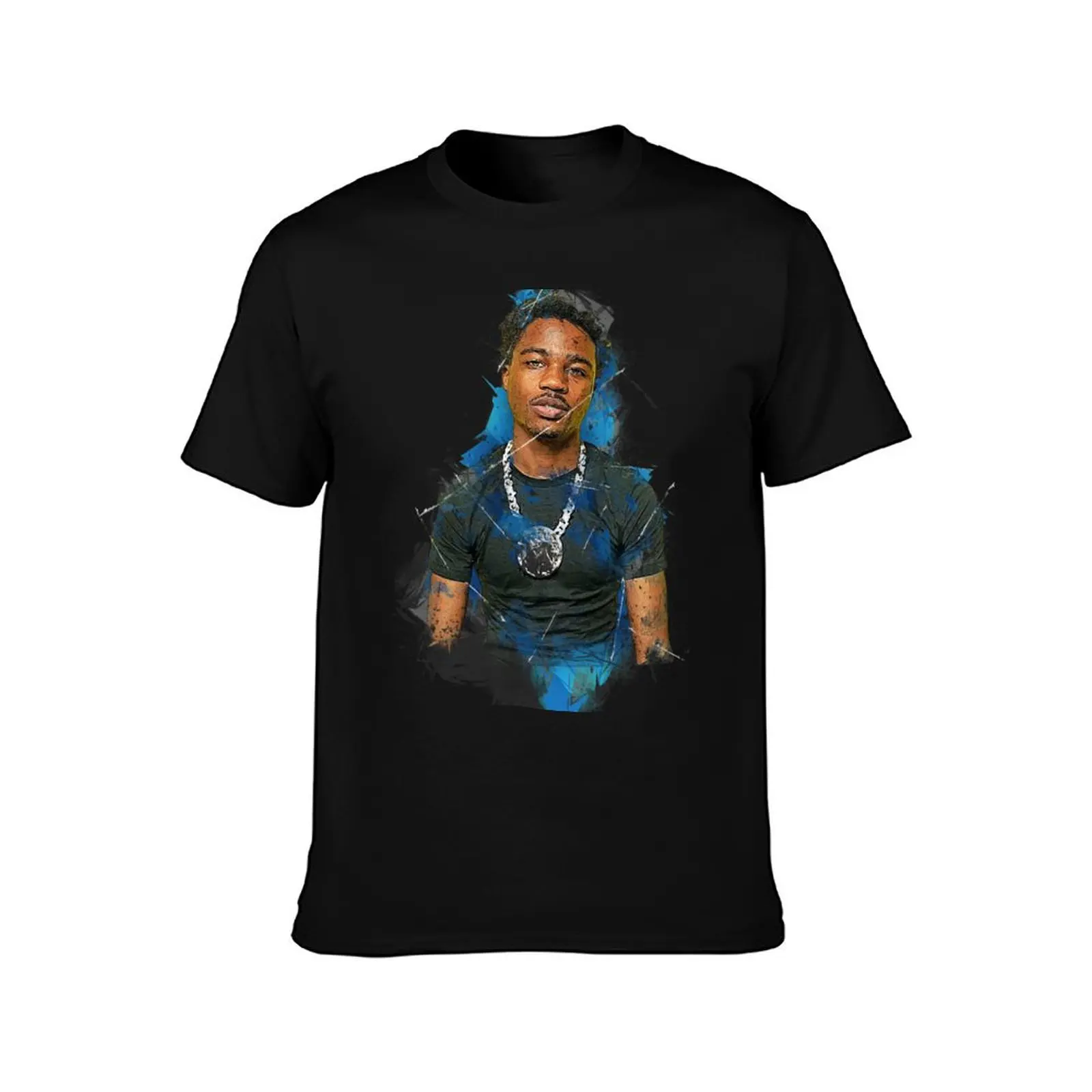Roddy Ricch T-Shirt Summer Casual Cotton Tee Oversized Streetwear Tops Vintage Graphic Print Loose Fit Short Sleeve