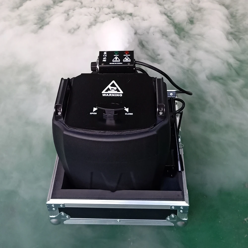 3500w Dry Ice Blasting Machine Low Fog Smoke with Flight Case Stage Effect Machine for Wedding DJ Disco Light Effects Party Show