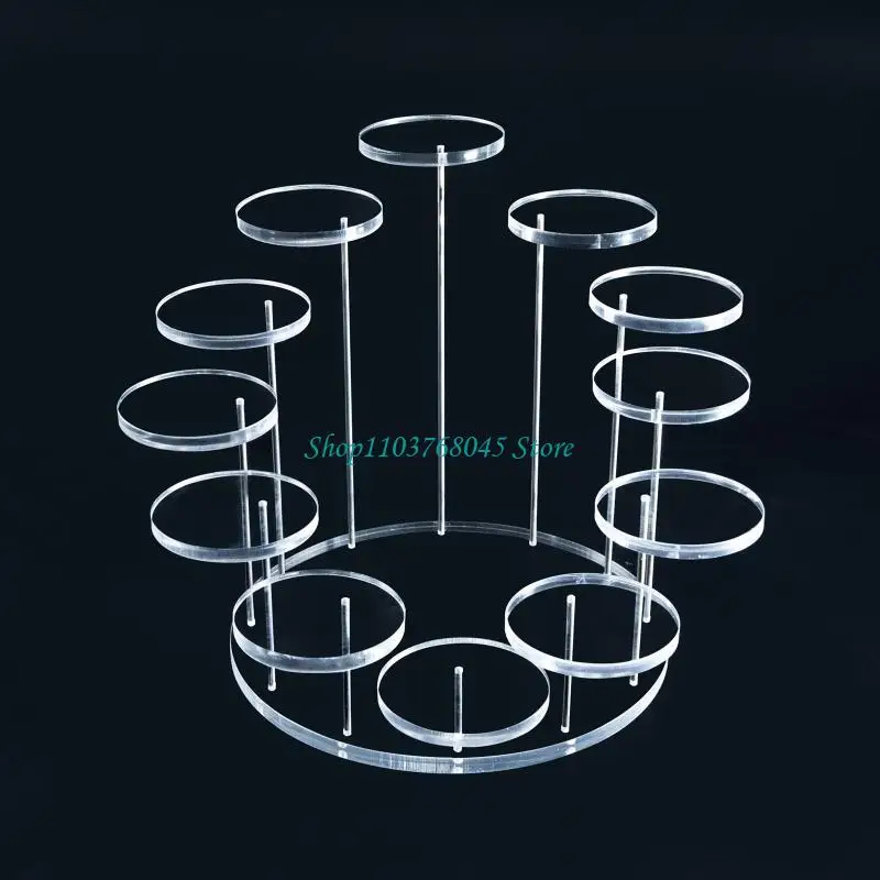 

R53F Acrylic Jewelry Display Stand Multilayer Cake Dessert Rack Ring Necklace Holder