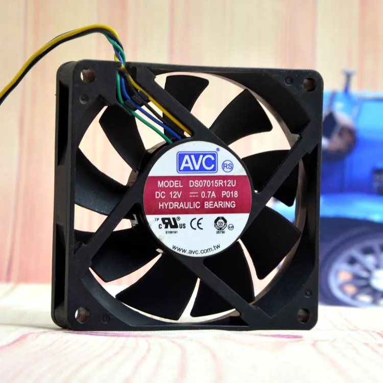 AVC Ds07015r12u 7015 7cm 12V 0.7a 4-Wire AMD Dedicated Temperature Control CPU Fan