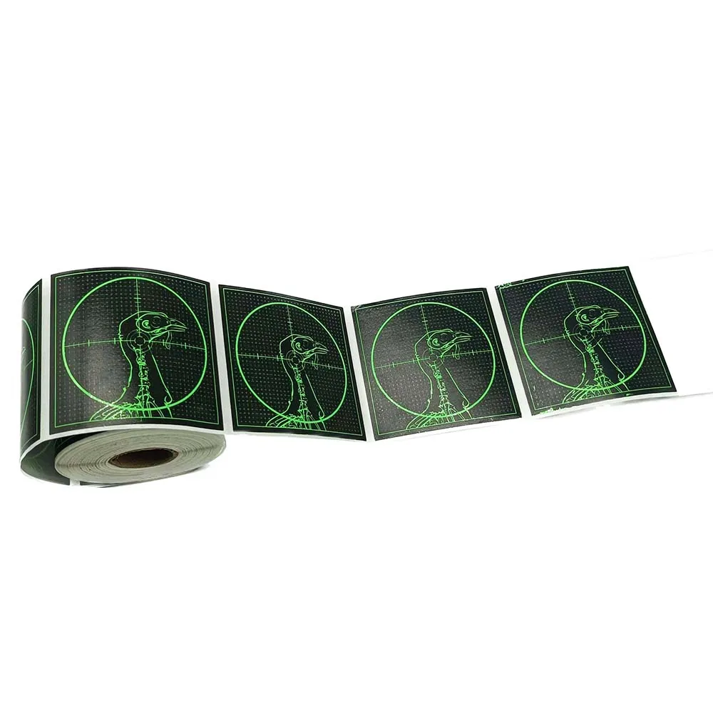 Imagem -03 - Verde Turquia Splatter e Cor-impacto Tiro Alvo Papel Adesivo Venda Quente 200 Pcs Rolo