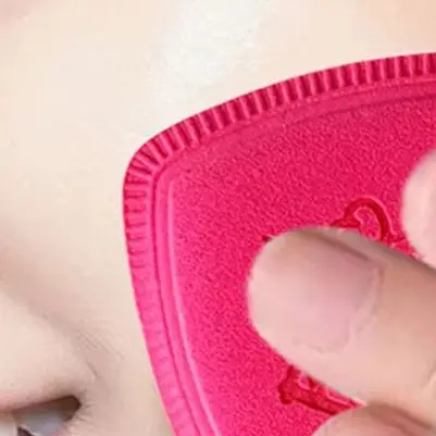 1 szt. Zestaw Puszków do Pudru Miękki Gruby Różowy Dwufunkcyjny Aplikatory do Podkładu na Mokro i Sucho Gąbka do Makijażu Przyjazne dla Skóry Narzędzia Kosmetyczne