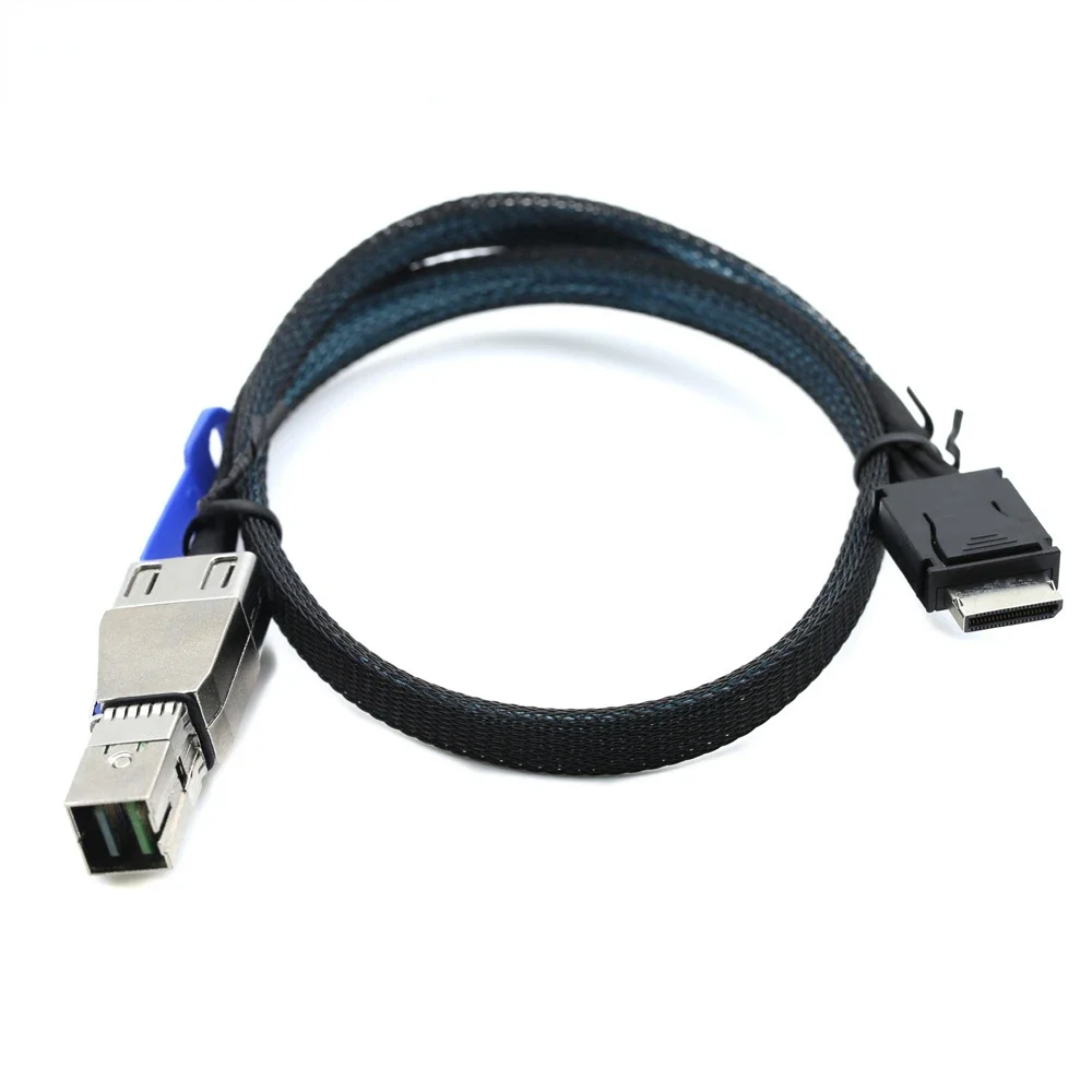 OcuLink 4i SFF-8611 to SAS SFF-HD 8644 4I Server Cable High-Speed Connection for Fast Data Transfer