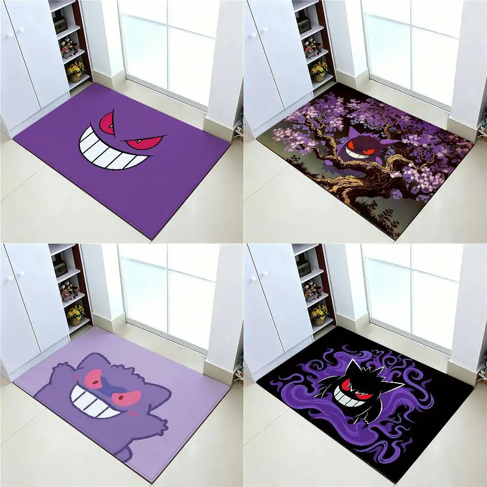 Anime Cute G-Gengar Carpet Bathroom Anti-slip Mat Door Mat Home Decoration Mat Entrance Door Mat Scratch-resistant Door Mat