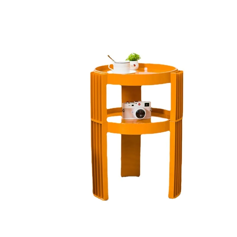 

Medieval replica round coffee table modern multi-functional creative living room bay window small apartment
