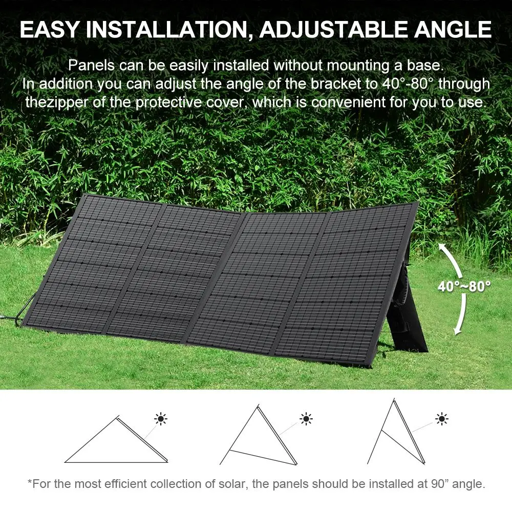 TALLPOWER TP400 400W Tragbares Solarpanel, 23,4% Hocheffiziente Solarenergieerzeugung, IP67 Wasserdicht, Seriell und Parallel Schaltbar – Detail 6